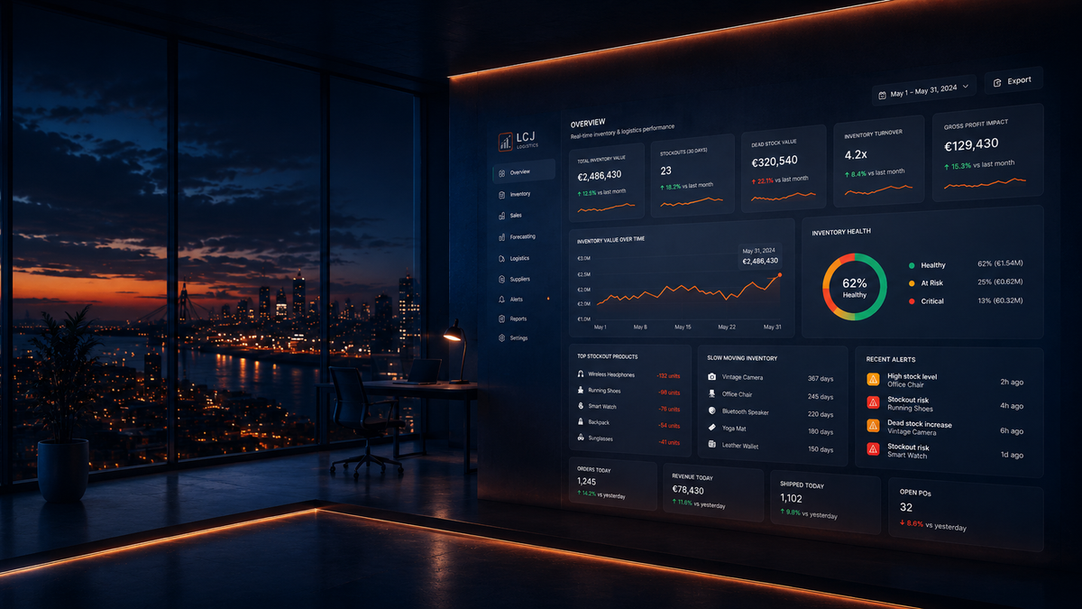 LCJ logistics dashboard